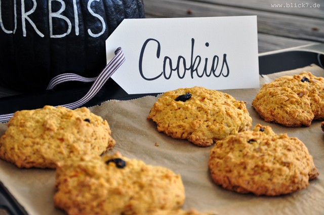 Köstliche Kürbis-Cookies mit Rosinen und Walnüssen - blick7