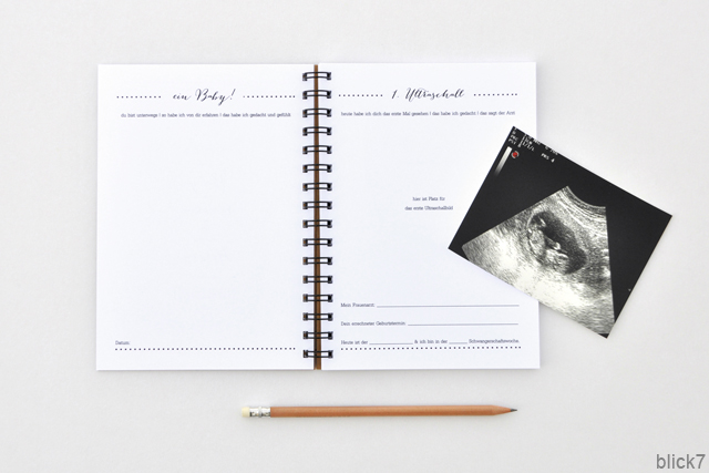 ultraschall in schwangerschaftstagebuch babybuch