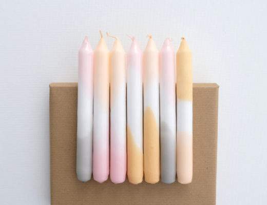 DIY: dip dye Kerzen