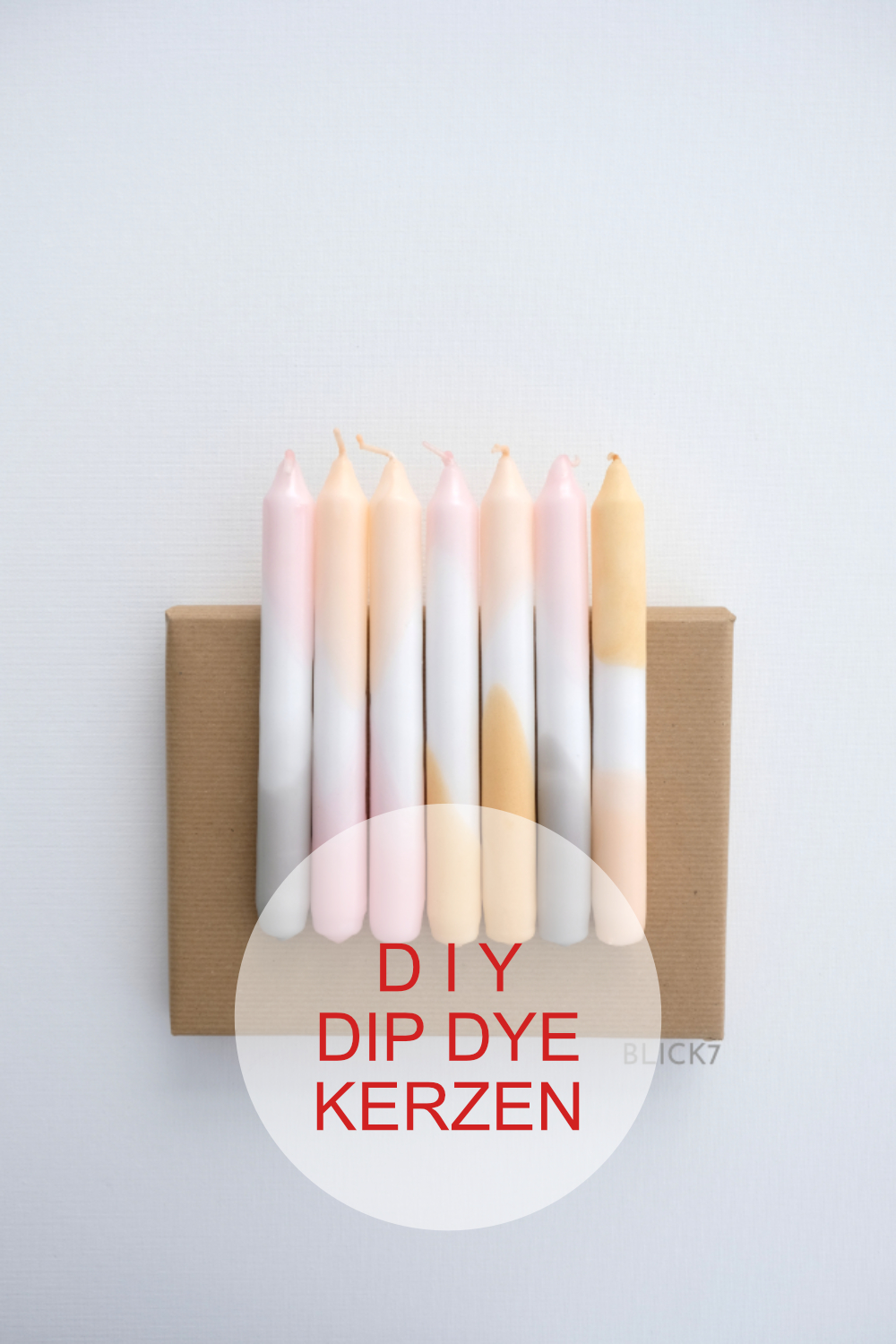 DIY: Kerzen selber einfärben mit Kerzenresten - dip dye Kerzen